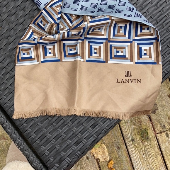 Lanvin silk long scarf. - Picture 6 of 6